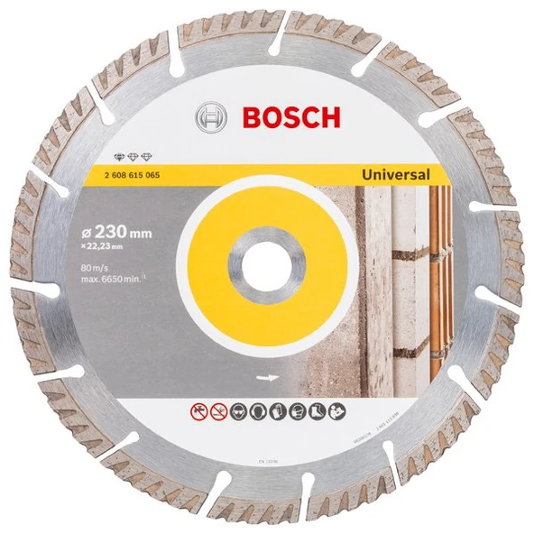 BOSCH 230 mm Universal Beton-Yapı Malzemeleri için Elmas Testere - 8