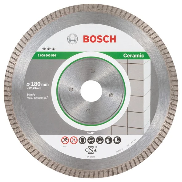 BOSCH Porselen-Seramikte Ekstra Temiz ve Hızlı Kesim İçin Elmas Testere 180 mm - 3