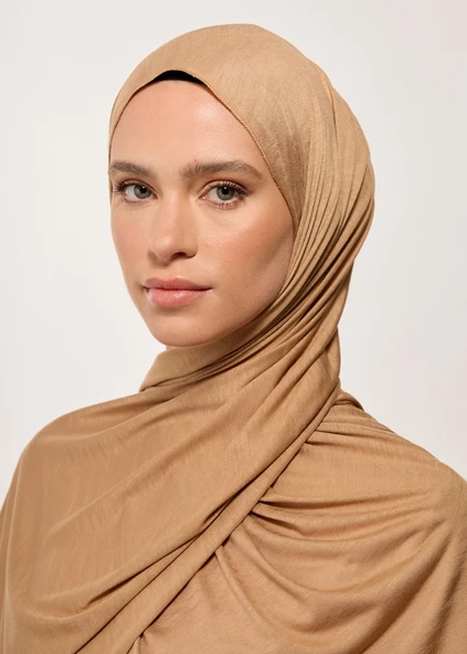 Tesettür Şal - Camel Penye ürün görseli 1