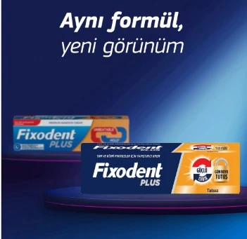 FİXODENT PLUS TAM VE KISMİ PROTEZLER İÇİN YAPIŞTIRICI KREM  40G TÜP