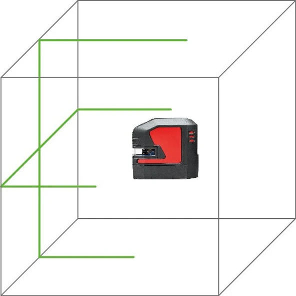 ﻿LEICA LINO L2Gs Çapraz Çizgili Yeşil Lazer Terazi - 8