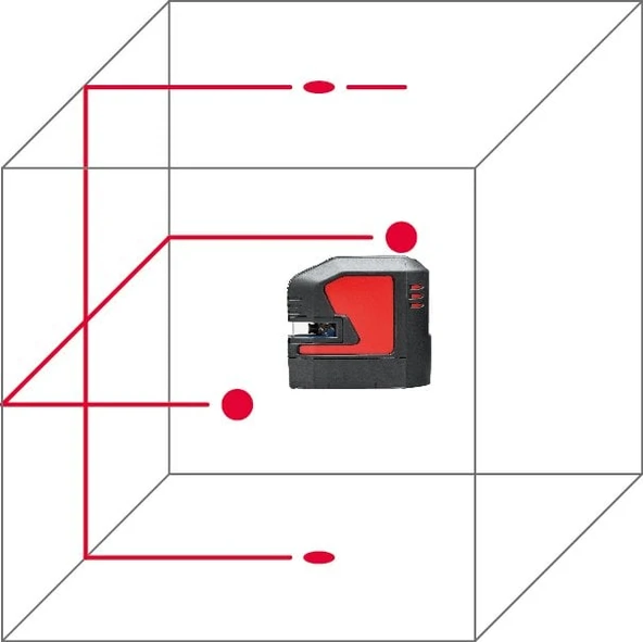 LEICA LINO L2P5 Şarjlı Çapraz Çizgili ve Nokta Şaküllü Lazer Terazi - 11