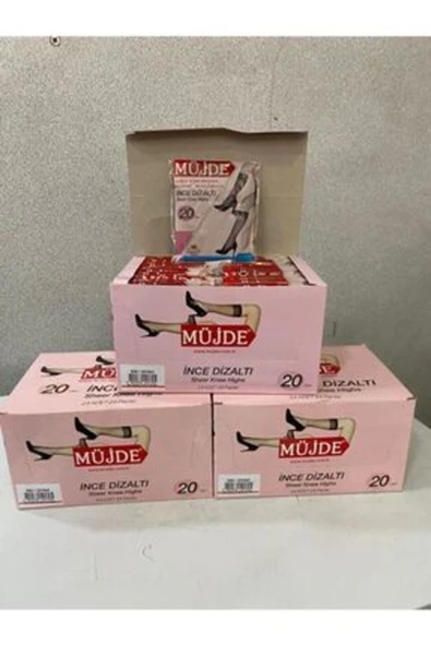 Müjde Ince Diz Altı Çorap 24'lü 51 - Sahra