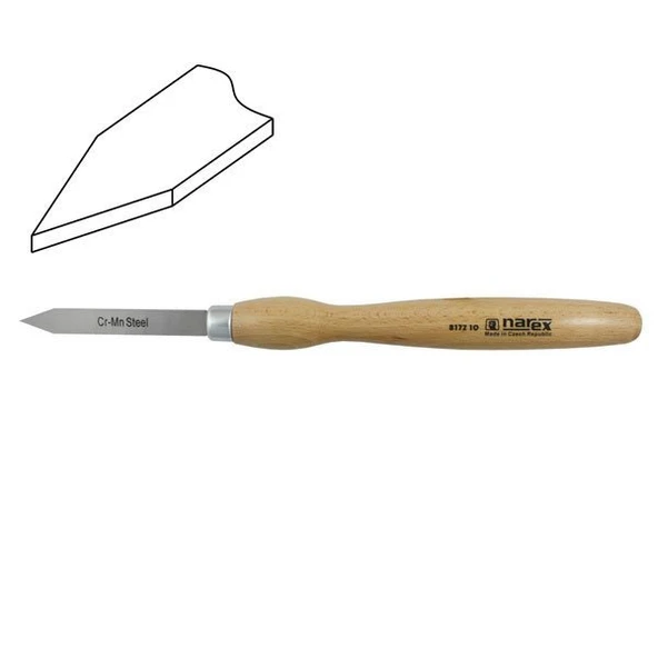 NAREX 817210 Sivri Ağızlı Ahşap Torna Bıçağı 14x105 mm - 3