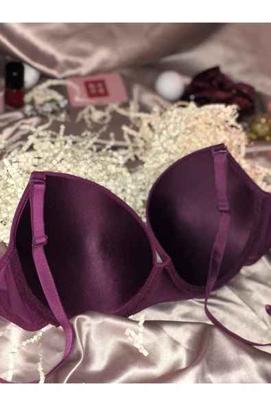 UMT Underwear Lazer Kesim Mor Hayalet Sütyen - 4