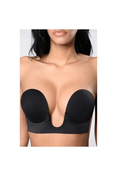 Love Fuchsia Underwear U sütyen derin u kalıp görünmez hayalet yapışkanlı büstiyer sütyen - 3