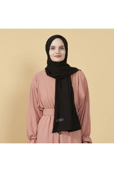 Sinem Medine Ipeği Şal Siyah - 2