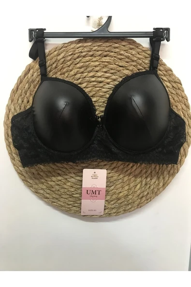 UMT Underwear UMT DANTEL DETAYLI ASKISI ÇIKARILABİLEN DERİ SÜTYEN - 3
