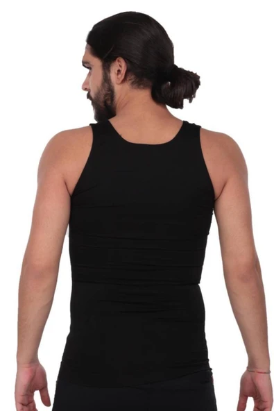 ELBİCA Erkek Siyah Form Time Korse Atlet 6200 - 4