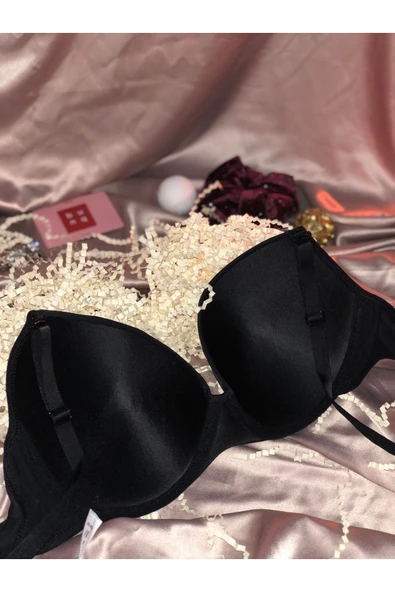 UMT Underwear Lazer Kesim Siyah Hayalet Sütyen - 2