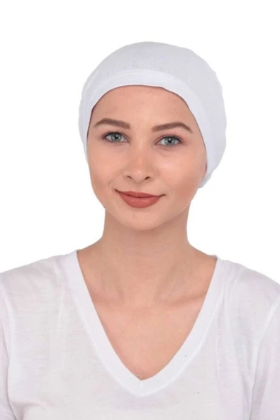 çamaşırsepeti 1 Adet Düz Beyaz Bone