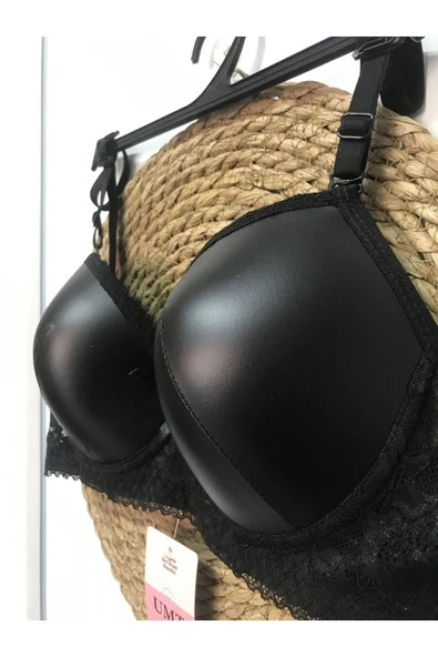 UMT Underwear UMT DANTEL DETAYLI ASKISI ÇIKARILABİLEN DERİ SÜTYEN