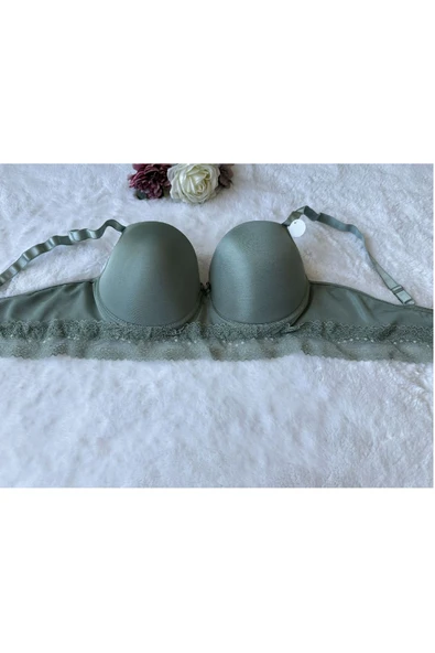 Love Fuchsia Underwear C Kap C cup Beli Dantelli Soft Kaplı Toparlayıcı Sütyen-5061 - 1