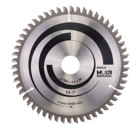 BOSCH MultiMaterial 190x30x2,8 mm 54 Diş Elmas Daire Testere (2608640509)