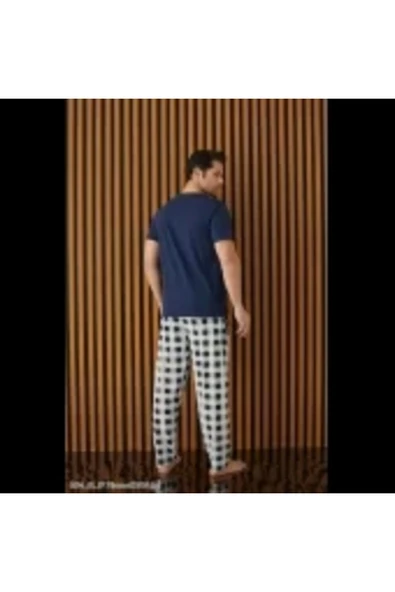 Pijamoni PİJAMONİ SÜPREM KUMAŞ ALTI EKOSELİ KISA KOLLU KADIN PİJAMA TAKIMI -6610-5 - 2