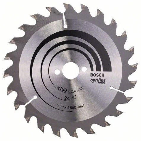 BOSCH 160x20x2,6/1,6 mm 24 Diş PRO Wood Ahşap Elmas Daire Testere Bıçağı - 3