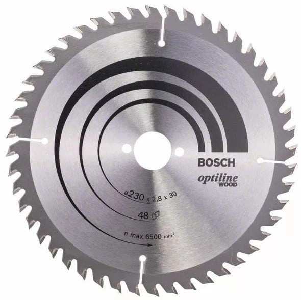 BOSCH Optiline Wood 230 mm 48 Diş Ahşap Daire Testere Bıçağı - 11
