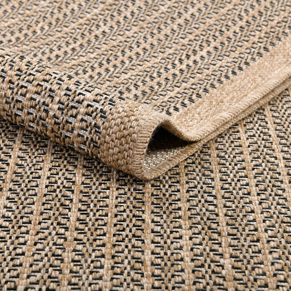 Avanos Modern Sisal Jüt Toz Vermez Balkon Bahçe Mutfak Dokuma Halı Kilim - 12