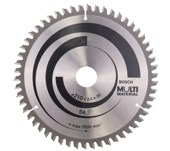 BOSCH MultiMaterial 210x30x2,8 mm 54 Diş Elmas Daire Testere (2608640511) - 10