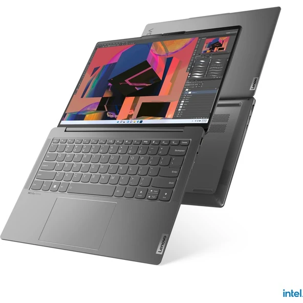 Lenovo  Yoga Slim 6 14IAP8 Intel Core i5 1240P 8GB 512GB SSD Windows 11 Home 14" OLED Taşınabilir Bilgisayar 82WU006YTX - 2