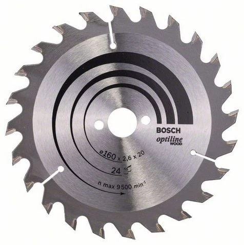 BOSCH 160x20x2,6/1,6 mm 24 Diş PRO Wood Ahşap Elmas Daire Testere Bıçağı - 5