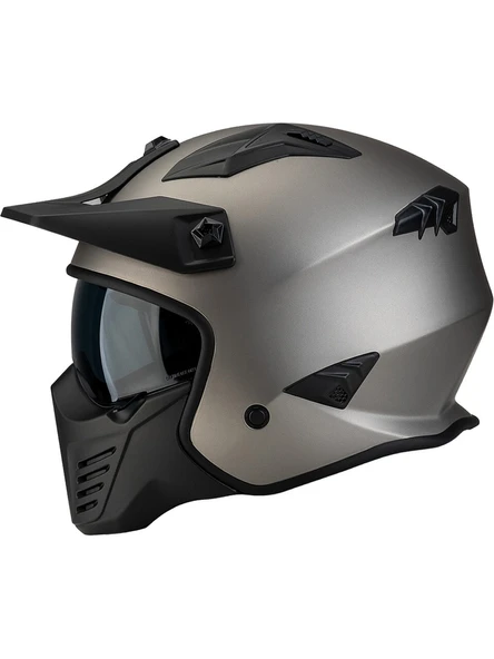 SWAY - FS-X2 TOKYO FULLFACE KASK - MAT TİTANYUM - LARGE BEDEN