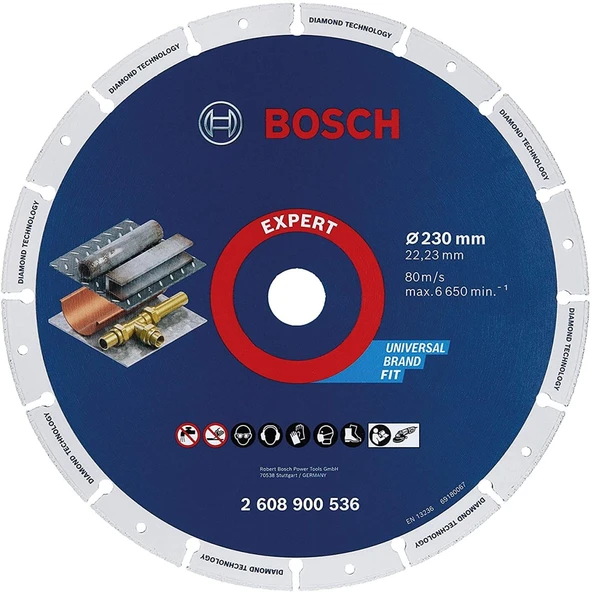 BOSCH Expert 230 mm Elmas Metal Kesme Diski - 2