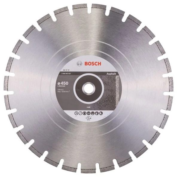 BOSCH Asfalt Kesme İçin Elmas Testere 450 mm - 2