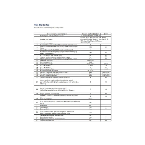 Philips 65PUS8309 65" 165 Ekran Uydu Alıcılı 4K Ultra HD Smart LED TV - 6