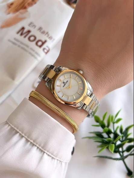 Daniel Klein Çelik Kordon 3 Atm Suya Dayanıklı Özel Tasarım Kadın Kol Saat+Bileklik VS.BLKT.0237 - Resim 2