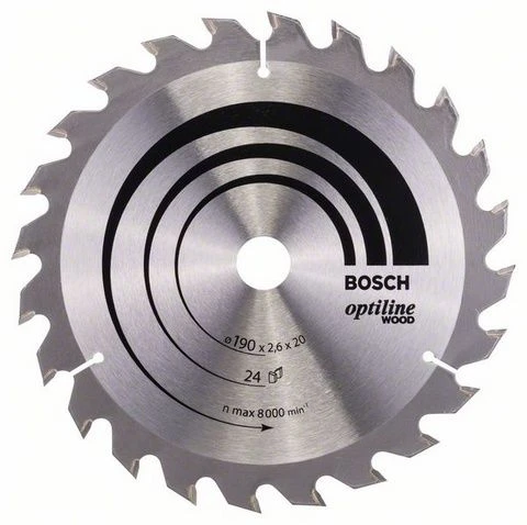 BOSCH Ahşap İçin 190x20 mm 24 Diş Daire Testere Bıçağı - 5