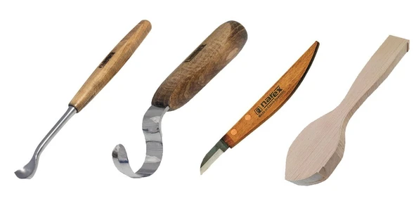 NAREX 869800 Yeni Başlayanlar İçin Ahşap Kaşık Oyma Seti ürün görseli