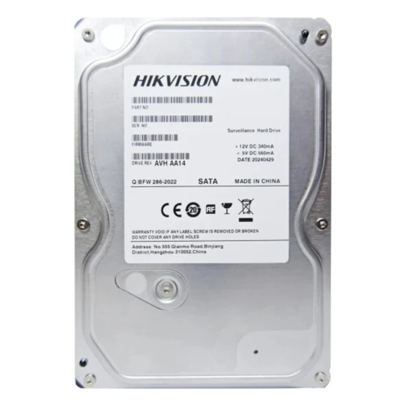 Hikvision DS20HKVS-VX1 2TB 5400RPM 128MB 3.5" SATA Harddisk