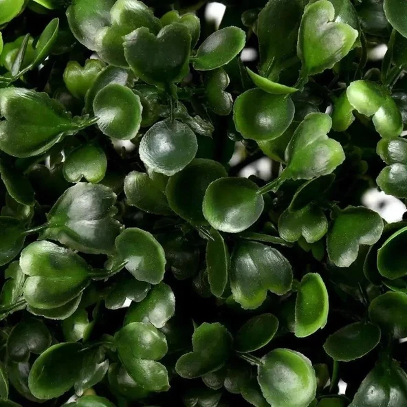 Nettenevime Yapay Çiçek Şimşir Top 45CM Yeşil Top Koyu Yeşil - Resim 2