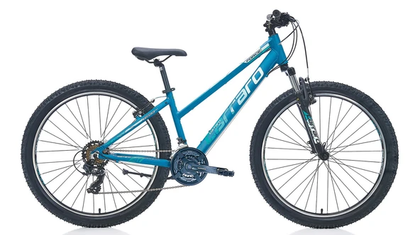 26J CARRARO FORCE 601 BAYAN DAĞ BİSİKLETİ - MAT TURKUAZ BEYAZ - 38 KADRO