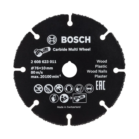BOSCH Carpide Multi Whell Çok Amaçlı Elmas Kesici Disk 76 mm (2608901196)