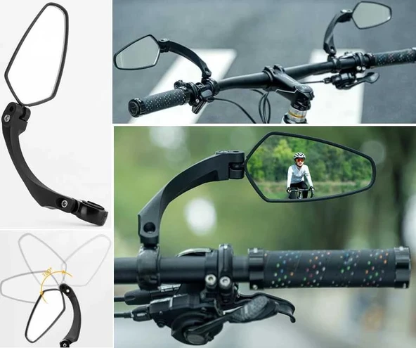 BRIVIGA Ayna RVM-313 Sol 6*112cm 360" Dönebilen - Siyah