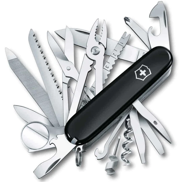 Victorinox 1.6795.3 Swiss Champ 33 Fonksiyon İsviçre Çakısı - Siyah