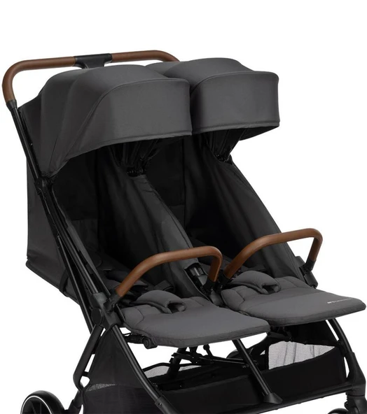 Bebeconfort Mane Tek Elle Katlanılabilen İkiz Bebek Arabası Mineral Graphite - 8