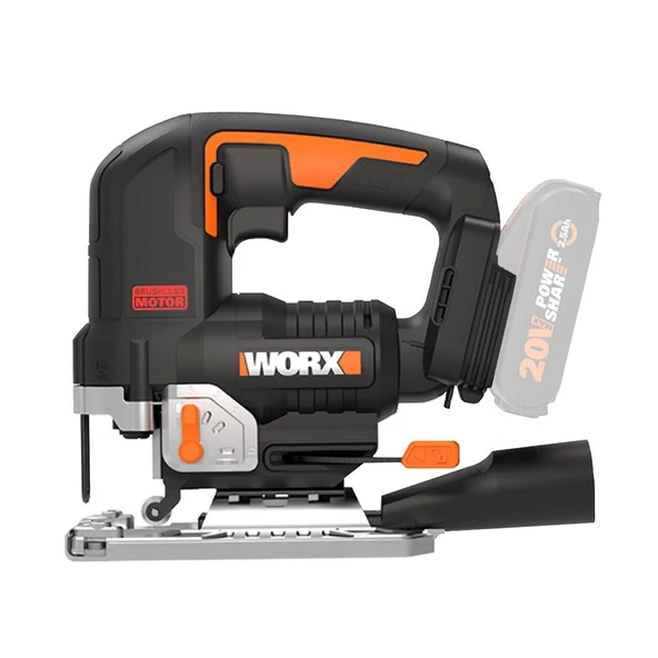 WORX WX542.9 20Volt Profesyonel Kömürsüz Dekupaj Testere (Akü Dahil Değildir) - 3