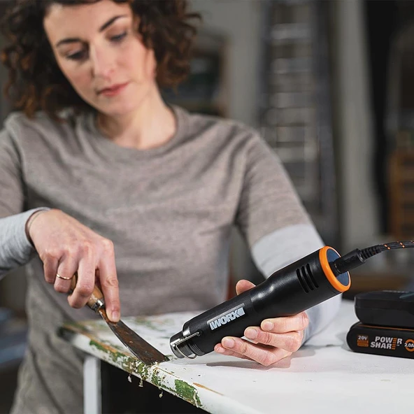 WORX WX743.9 MAKERX 20Volt Profesyonel Sıcak Hava Tabancası (Akü Dahil Değildir) - 9