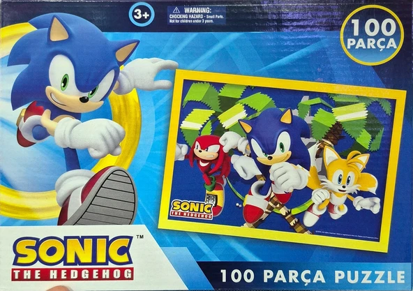 Sonic The Hedgehog 100 Parça Puzzle SO7822