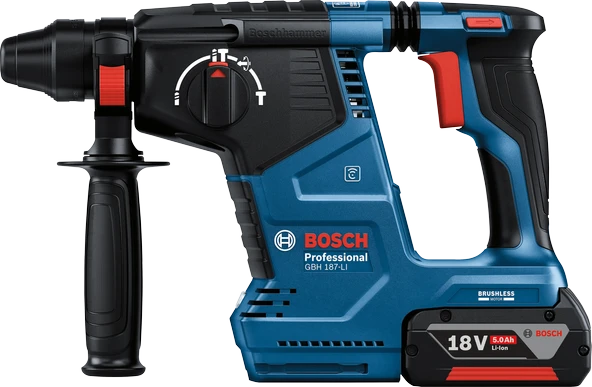 BOSCH GBH 187 LI Akülü Kırıcı Delici 18 Volt (Tek Akülü) - 7