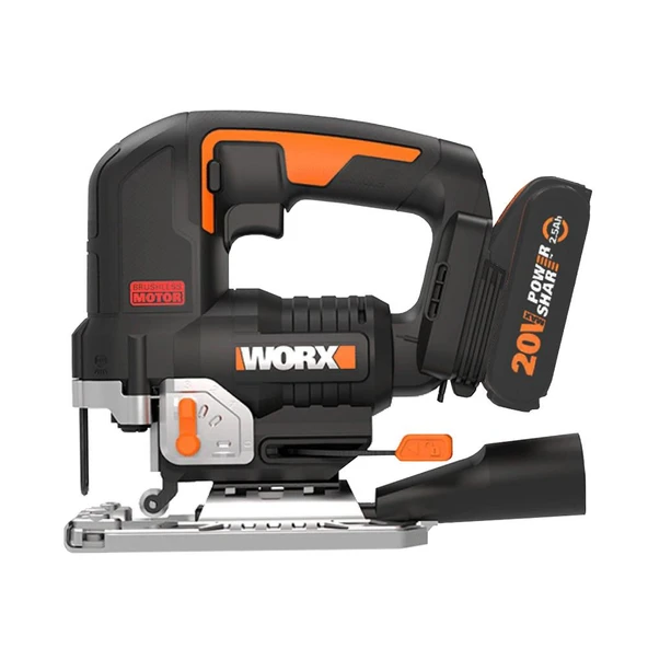 WORX WX542 20Volt 2.5Ah. Li-ion Tek Akülü Profesyonel Kömürsüz Şarjlı Dekupaj Testere - 2