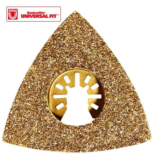 WORX WA4966 Çok Amaçlı Raspalama Makinası İçin 75x75mm Karbür Kaplama Harç, Boya, Yapıştırıcı Universal Zımpara Başlığı - 5