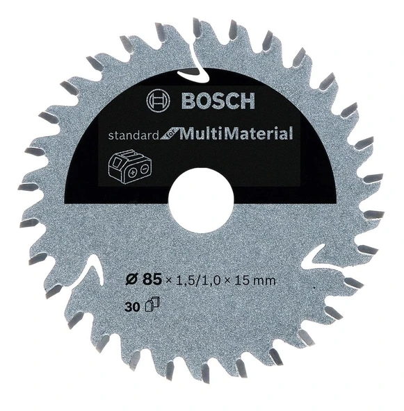 BOSCH 85 mm 30 Diş Multi Material Elmas Daire Testere (Ahşap - Aluminyum için) ürün görseli