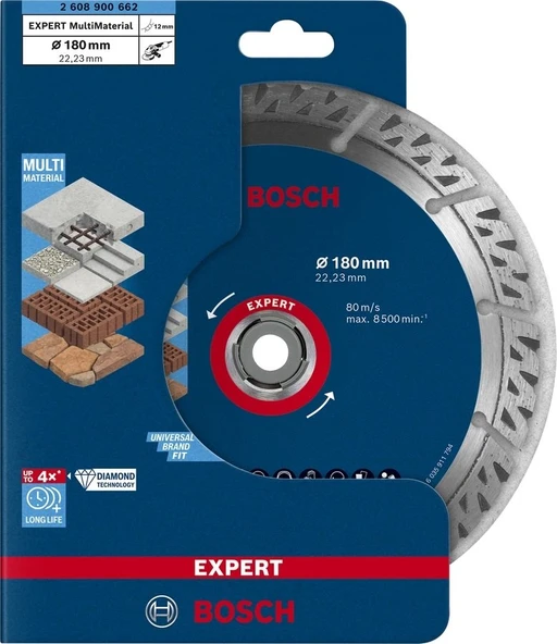 BOSCH Expert MultiMeterial Yapı Malzemeleri İçin Elmas Testere 180 mm - 4