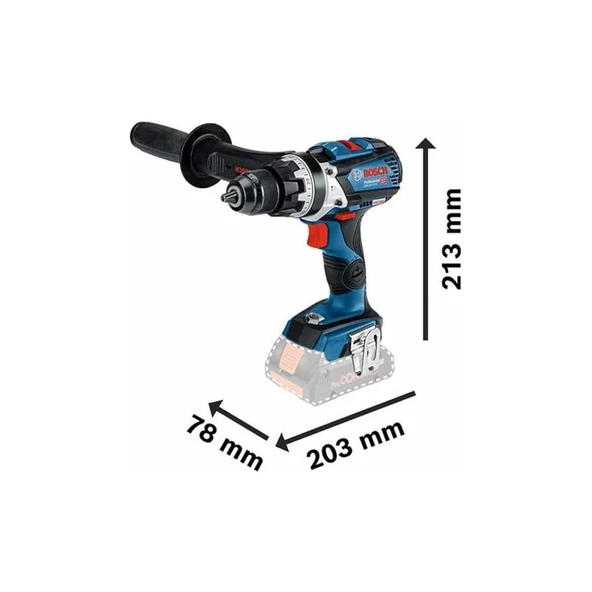 Gsb 18V-110 C (Solo) Akülü Darbeli Delme Vidalama Makinesi 06019G030A - 3