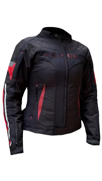 Xspeed Hera 4 Mevsimlik Korumalı Kadın Motosiklet Montu Yeni Sezon Kırmızı