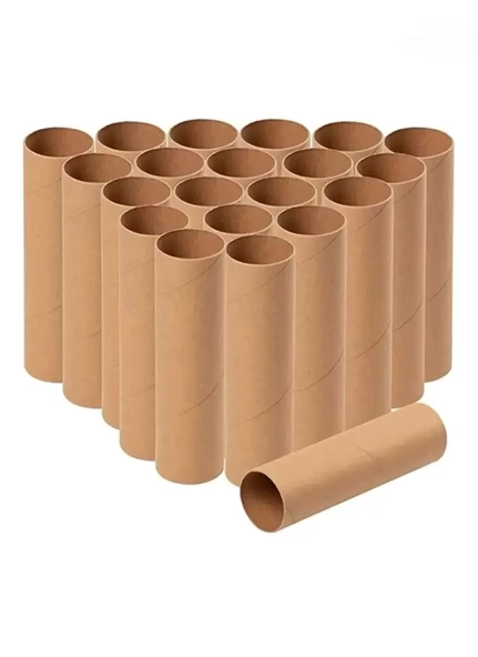 10 Adet Rulo Kargo Tüpü 45 Cm Uzunluk 8 Cm Çap Silindir Kutu Karton Masura Kedi Tırmalama İçin Kutu
